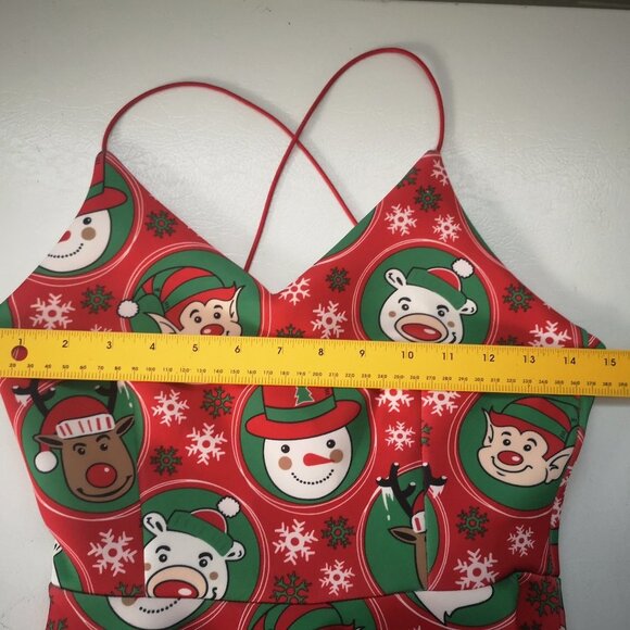 Urban Heritage Fit & Flair Ladies Christmas Dress with Necklace included - Picture 12 of 12